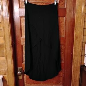Black High Low Skirt